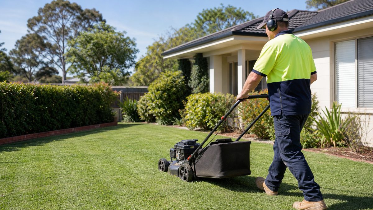 What are the average costs of lawn mowing in Australia in Albury?